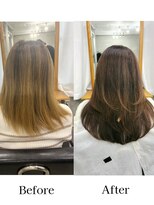 メロ 恵比寿(melo)&nbsp;大人ミディアムレイヤー　白髪ぼかし　脱白髪染め 30代40代50代