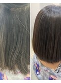 自然な仕上がりの縮毛矯正