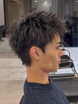 エルマーク 松山(L-MARK)&nbsp;スパイキーショート/アップバング/ツーブロック/メンズ/眉毛