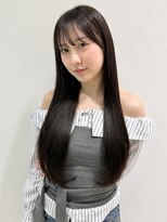 オーロ 塚口店(ORO)&nbsp;小顔ストレートロング×透明感暗髪
