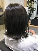 外ハネボブ×カーキグレー