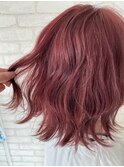 スウィートチェリーピンク♪ブリーチカラー/韓国/前髪