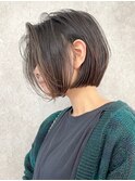 耳かけショート/イルミナカラー/小顔ショート/ベージュカラー