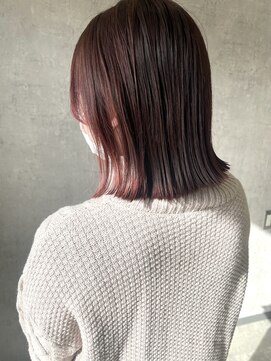 メルシー(merci.) △あいり＊ぱつっとボブ×ピンクブラウン▽