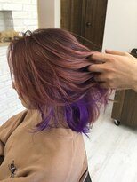 ヘアースタジオココルッチ(hair studio CoCo-Rucchi)&nbsp;インナーカラー×ムラサキ