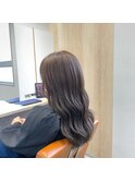カーキベージュ×ウエーブ