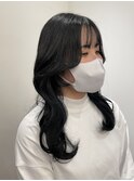 【LILIANA】後れ毛でくびれる韓国ヘアに
