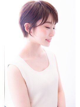 マッシュアンドマッシュアヴェダ ららぽーと福岡店(mash&mash AVEDA) シースルーバング/丸みショート/20代/30代/40代 ららぽーと福岡