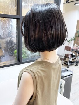 ニット 銀座(knit) 《knit銀座》大人黒髪20代30代40代ショートボブ丸み前下がり