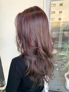 バブルス 上福岡店(BUBBLES) レイヤーロング×ピンクベージュ