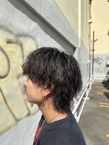 ビカムメンズヘアー 栄店(become men's hair)&nbsp;波巻きスパイラルパーマメンズウルフ名古屋栄カット