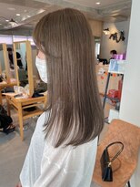 ゼストプラス(ZEST plus)&nbsp;ブリーチなしの透明感グレージュカラー！