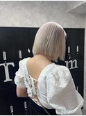 黒髪/前髪パーマ/グレーベージュ/レイヤーロング/インナーカラー
