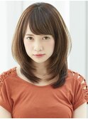 『アンフィニ東銀座』小顔前下がりひし形レイヤー◎