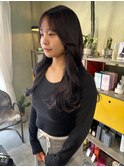 ダークパープル顔まわりレイヤー