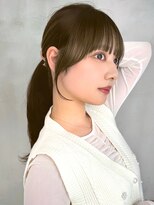 ロンド ジュルード 名古屋(Lond jeloud) 結んでも可愛い顔まわりレイヤー 前髪カット 学割 顔周りカット