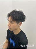 ダークアッシュ/アッシュブラック/パーマ/ベリーショート