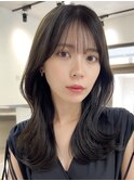 韓国風レイヤーカット髪質改善ダブルカラーハッシュカット