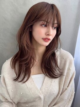 ソヨン 栄2号店(SOYON) 小顔/ハイレイヤー/ウルフヘア/レイヤーカット/ココアベージュ