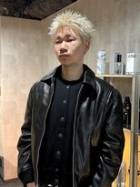 ラベル 渋谷(LAVEL)&nbsp;スパイキーショート/ブロンド/ブリーチカラー/抜きっぱなし