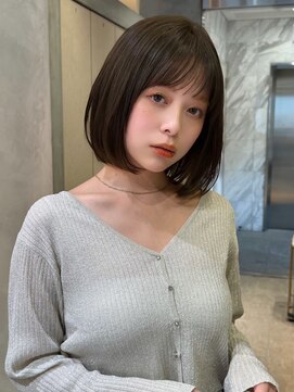 シー バイ ロンド 新宿(Sea by Lond) ワンホンレイヤー×ダークブルー[デジタルパーマ/ボブ]