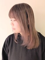 エンクス 天王町店(enx)&nbsp;イメチェン/ピンクベージュ/アンブレラカラー/前髪/天王町HA38