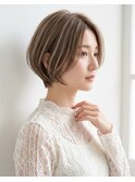 ショートカット/顔まわりカット/ハイライト/髪質改善/白髪ぼかし