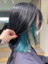 ノイ(noi) #noi_style 切りっぱなしボブ×インナーカラー