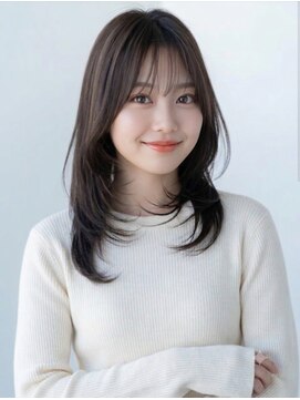 ポワト 獨協大学前(poi to...) 暗髪の髪質改善ひし形レイヤーセミロング