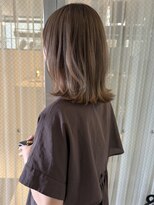 ラニヘアサロン(lani hair salon)&nbsp;オリーブカラー ブリーチ無しカラー イルミナダブルカラー