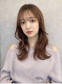 小顔に見えるレイヤーカット/くびれヘア