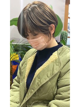 メトメ(METOME) ［お客様ヘア］ショート オリーブベージュ