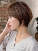 30代40代50代◎大人ナチュラルレイヤーショートボブ 表参道 橋本