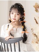 ツイン編みおろし☆