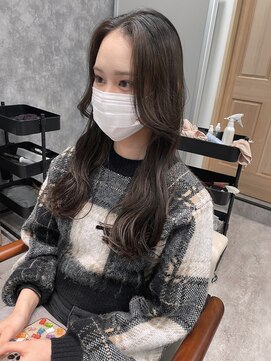 フォンド 津田沼(fond.) オリーブベージュカラー×韓国ヘア