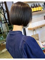 ナタン 自由が丘(NATHAN)&nbsp;フレンチカジュアル×ブルーシルバー×ヘルシースタイル×ボブ