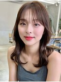 韓国風/インナーカラー/縮毛矯正髪質改善/顔まわり/レイヤー