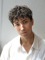 メンズサロン ゴールド 名古屋(GOALD) ニュアンスパーマ　ツーブロック　ダウンバングショート