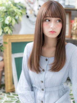 カバーヘア ブリス 戸田公園西口店(COVER HAIR bliss) 黒髪大人かわいい艶カラー小顔ストレートh3戸田公園20代30代40代