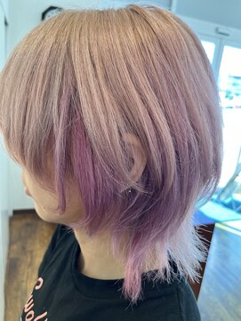 ヘアメイク アンリ(Anri) ウルフ ハイブリーチ