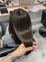 モク(mok)&nbsp;艶髪暗めオリーブベージュ