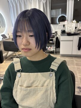 ホープ(hope) ウルフカット　×ネイビーカラー