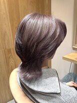 トリート 市川店(TREAT)&nbsp;ラベンダーベージュ×ウルフカット