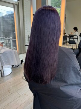 インク サカエ(inq sakae) 透明感ある暗髪カラー/パープル/ダークカラー