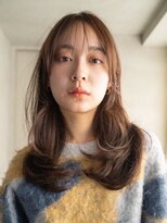ミニウルフレイヤーカット顔周りカット前髪カット韓国ロング新宿