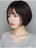 【丸み感がかわいいショートボブ】