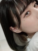 アトリエ スピカ ヘアーアンドメイク(atelier Spica Hair Make)&nbsp;【デザインカラー】ボブ×シルバーイヤリングカラー