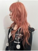 デザインカラーY2Kヘア顔周りレイヤーカットインナーカラー韓国
