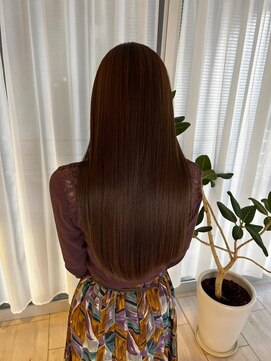 ビームズ ヘアー ブラン(Bee ms HAIR Blanc+) サラツヤロングベージュカラーブリーチしない透明感カラー