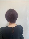 艶とくすみが絶妙◎ブリーチバイオレットのグラボブ